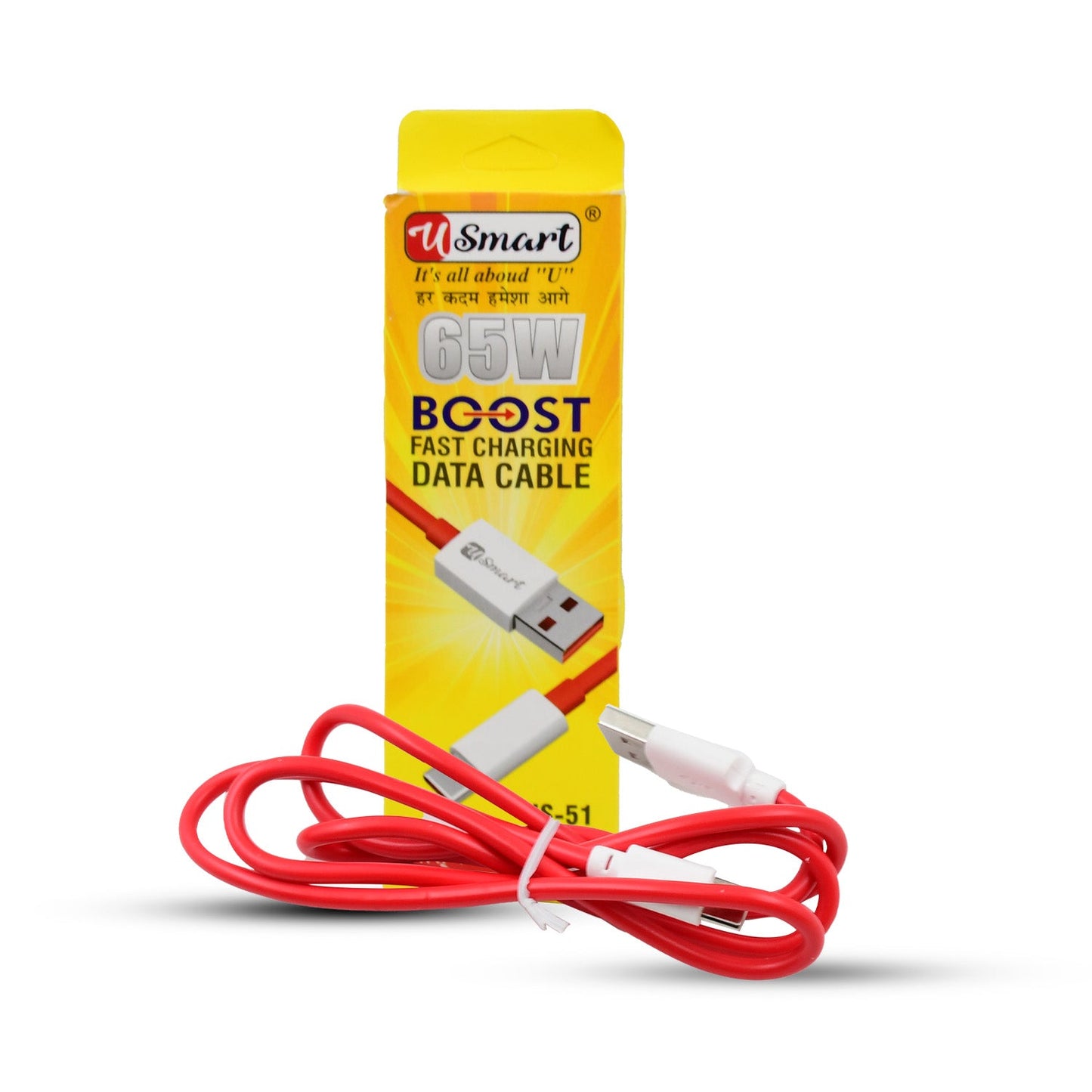 Type C Data Cable Fast Charging Data Cable (1000 Mm 65w 1 Pc)