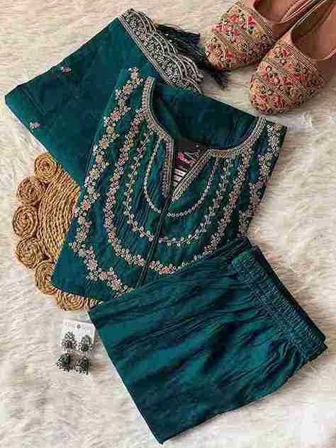 LATEST DESIGNER KURTA SET WITH DUPATTA BOTTOM AND TOP